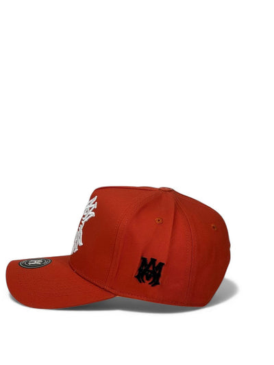 Amiri Star Embroidered Luxury Cap – orange Edition ❤️🧢 (Premium Unisex Street Style)