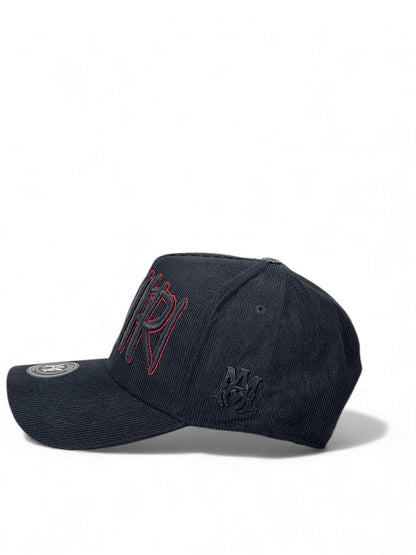 Amiri Black & Red Graffiti Stitch Cap – Premium Streetwear 🔥🧢