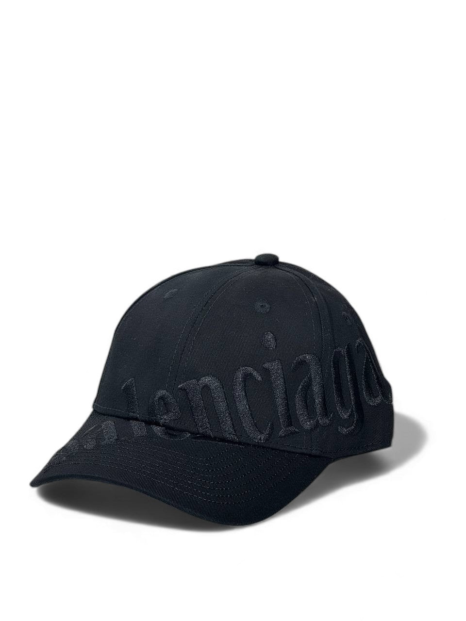 Balenciaga All-Black Embossed Logo Cap – Ultra Sleek Minimal Luxury 🖤🧢