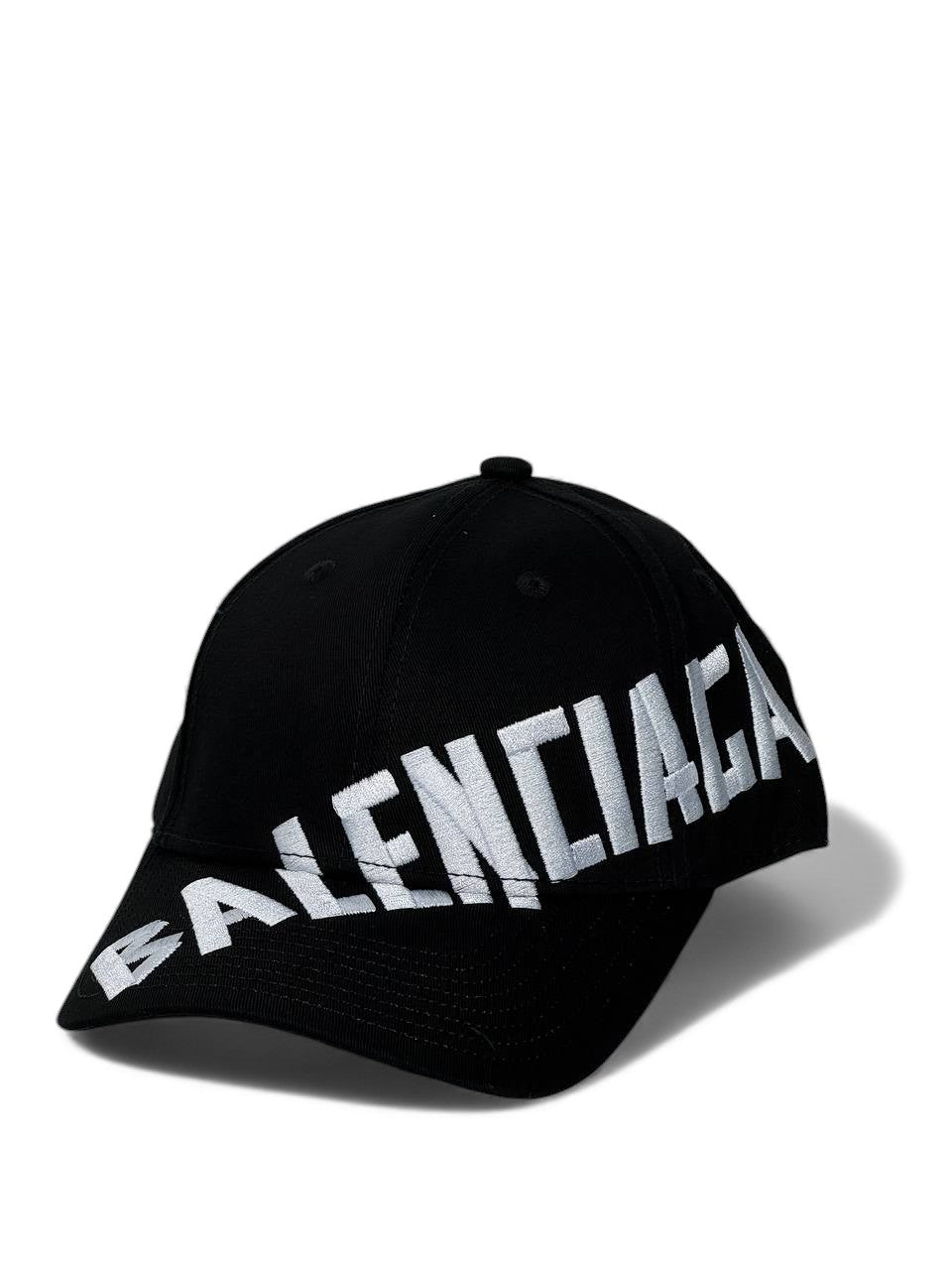 Balenciaga Black Oversized Logo Cap – Bold Luxury Streetwear 🖤🧢