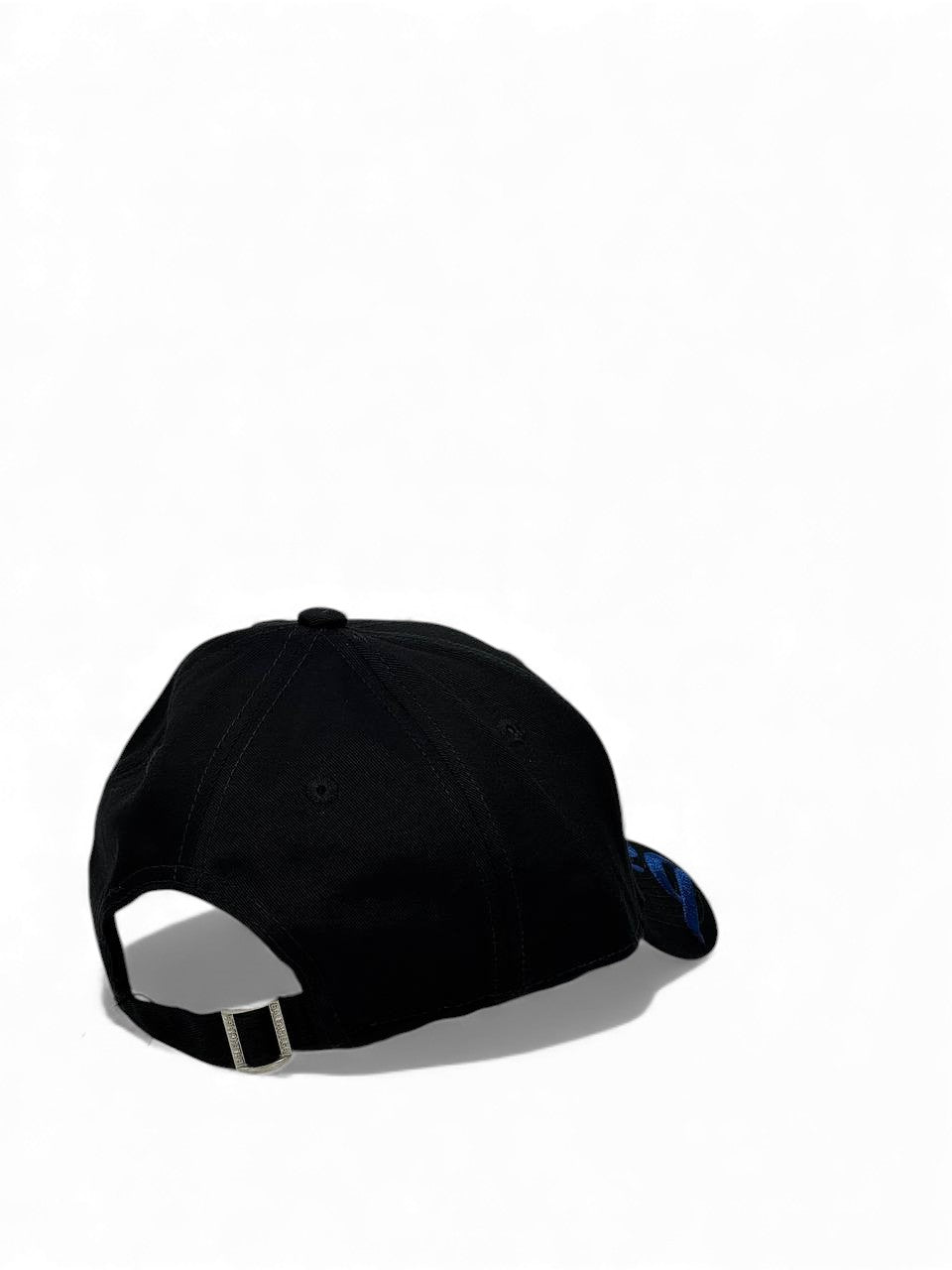 Balenciaga Black Cap with Royal Blue Oversized Logo – Bold Luxury Street Style 🔵🖤🧢