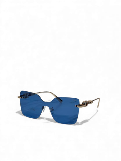 💙 Dior Rimless Blue Shield Sunglasses – Iconic Luxury Statement 😎✨