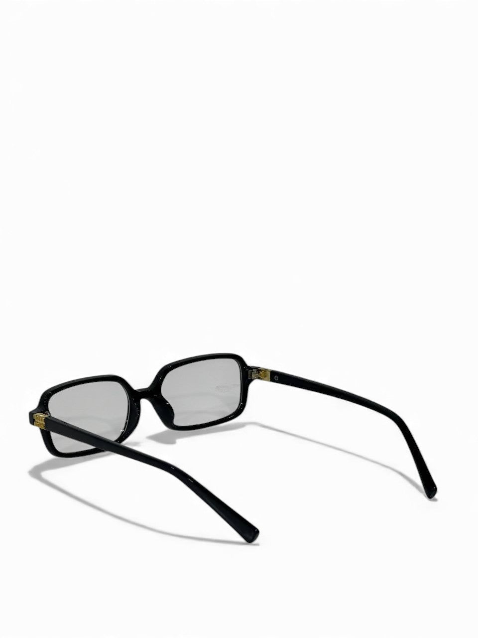 🕶✨ Miu Miu Inspired Slim Black Rectangle Sunglasses