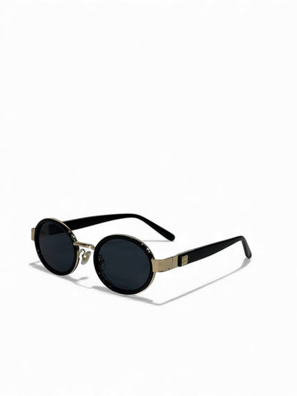 ✨ Miu Miu Oval Gold & Black Sunglasses 🖤💛 | Chic Luxury