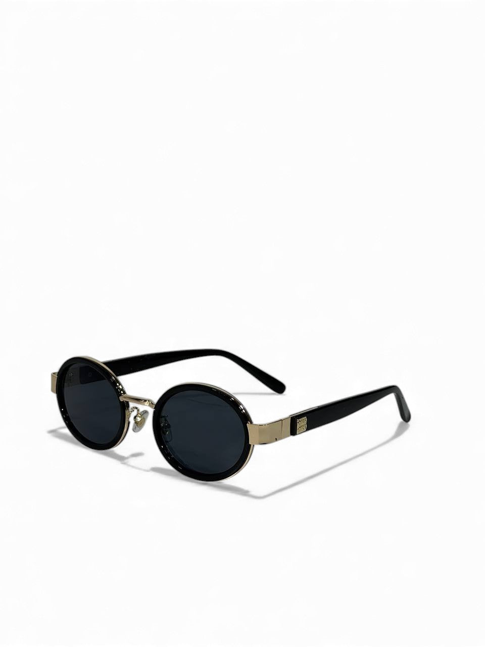 ✨ Miu Miu Oval Gold & Black Sunglasses 🖤💛 | Chic Luxury