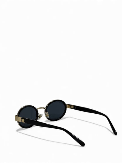 ✨ Miu Miu Oval Gold & Black Sunglasses 🖤💛 | Chic Luxury