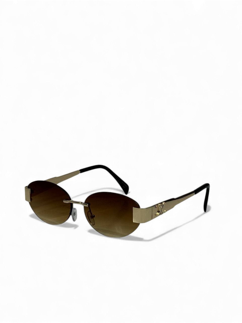 Celine Triomphe Oval Rimless Sunglasses 🤎✨ | Brown Gradient Luxury Shades