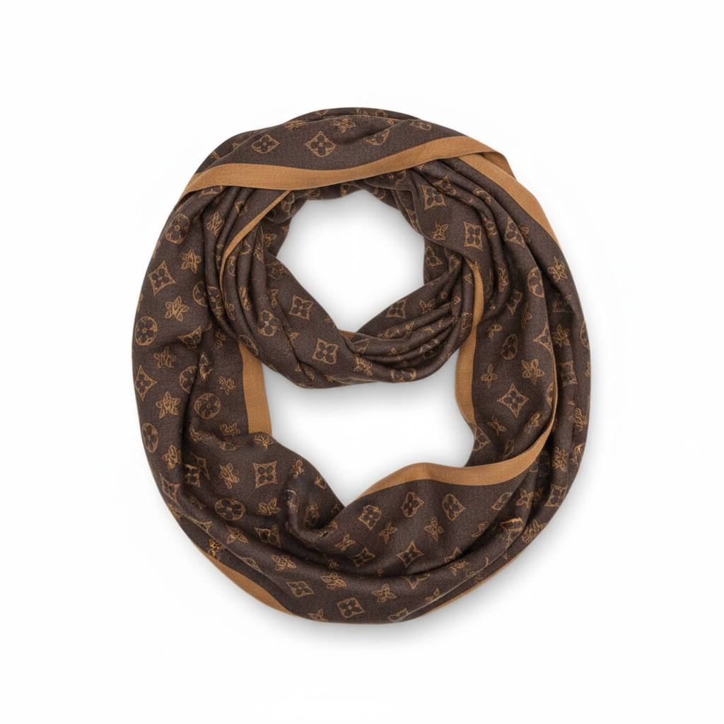 Louis Vuitton Monogram Infinity Scarf – Brown Classic 🤎✨