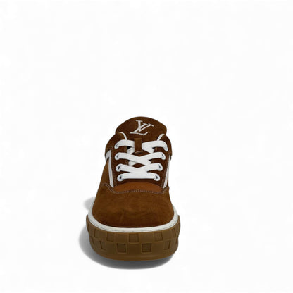 ✨ Louis Vuitton Suede Classic Sneakers – Brown & White