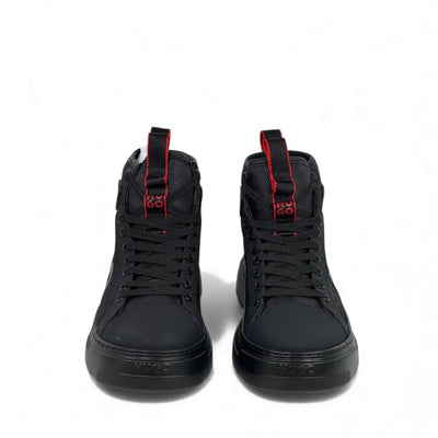 Hugo Black High-Top Street Sneakers 🔥⚫ Premium Urban Performance
