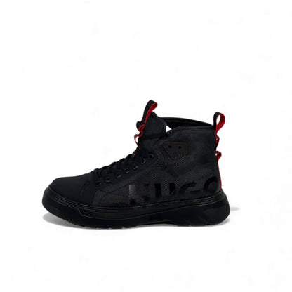 Hugo Black High-Top Street Sneakers 🔥⚫ Premium Urban Performance