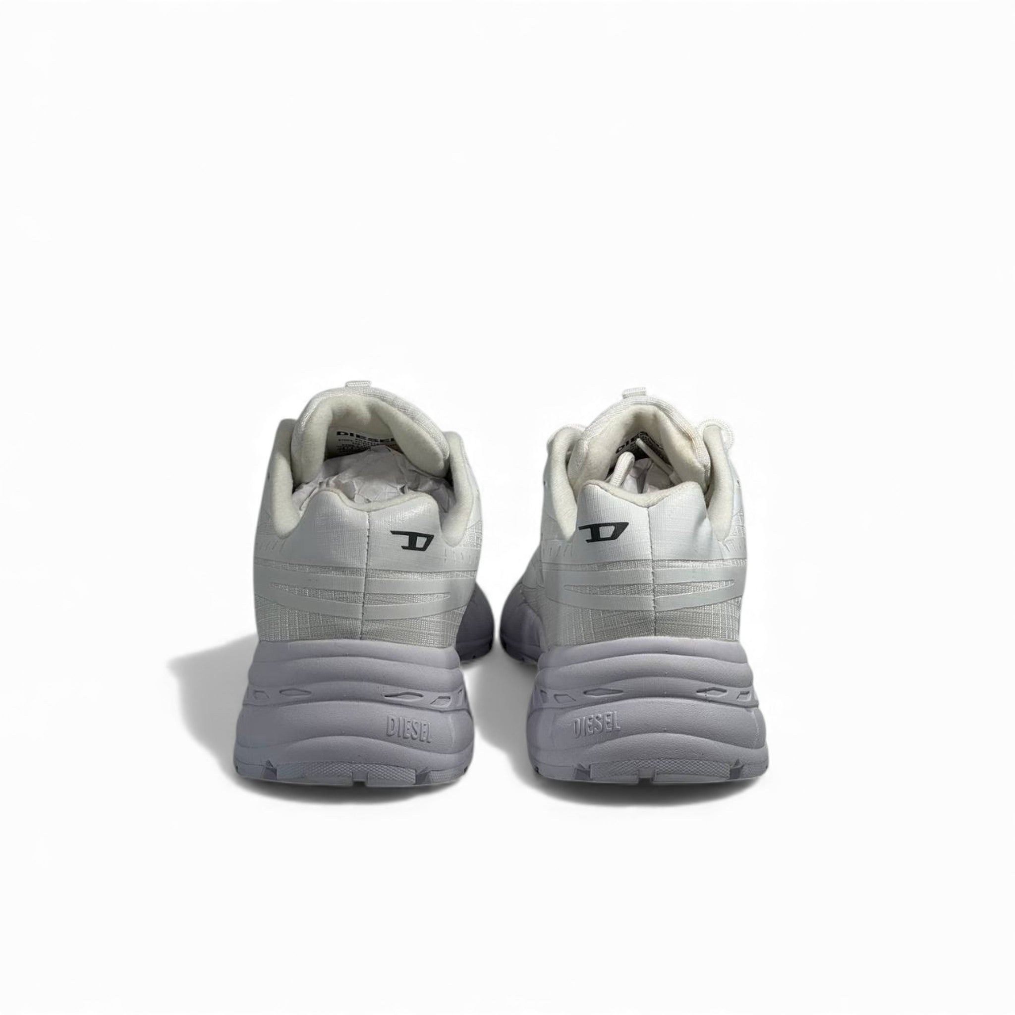 Diesel White Chunky Performance Sneakers 🤍⚡ Futuristic Sport-Lux Design