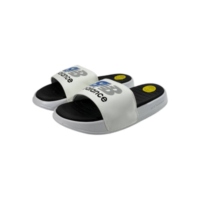 ⚡ New Balance Black & White Comfort Slides – Clean. Classic. Powerful. 🤍🖤