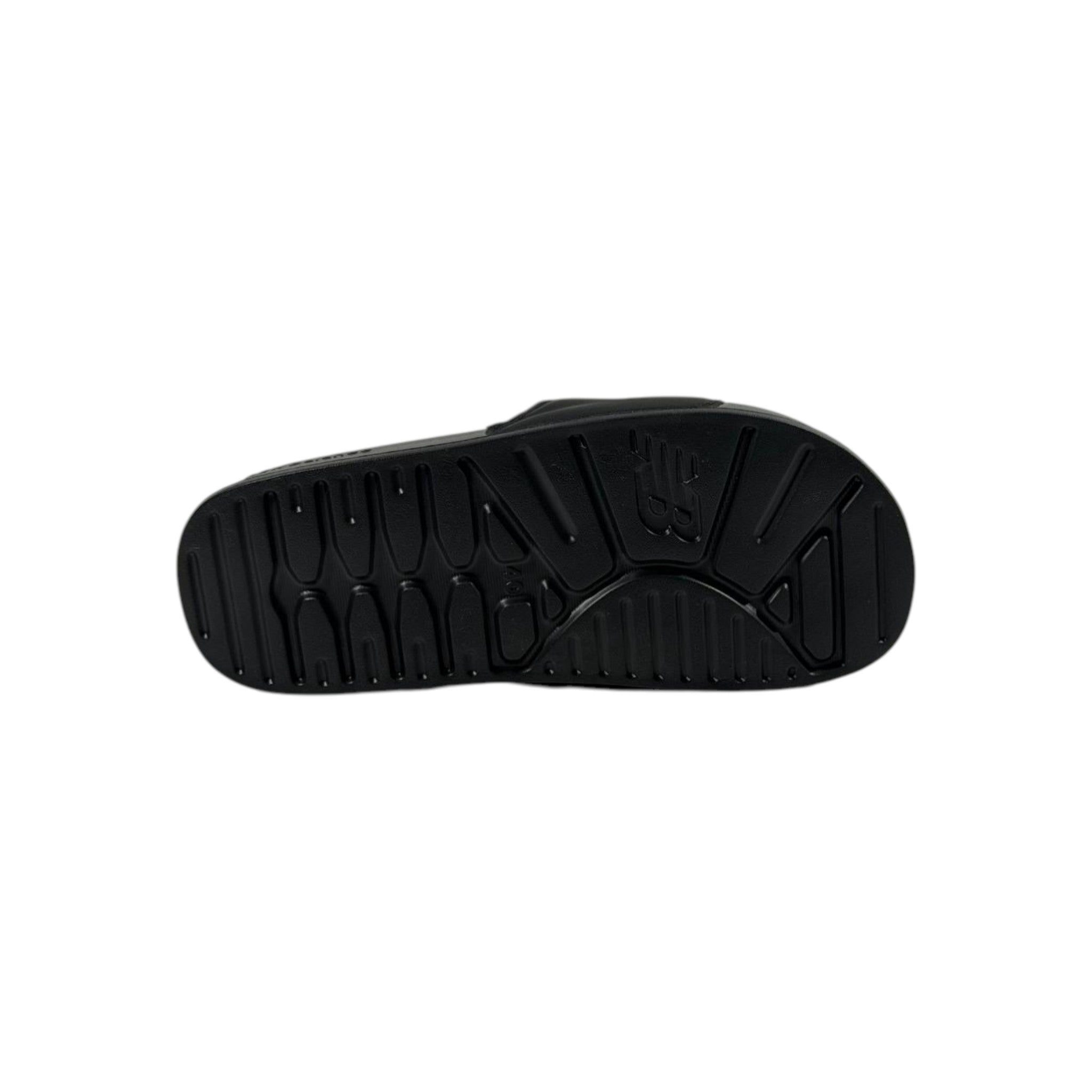🔥 New Balance Black Icon Slides – Bold Sport Energy 🖤❤️💙