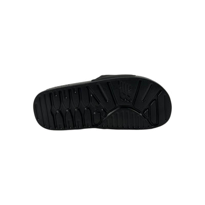 🔥 New Balance Black Icon Slides – Bold Sport Energy 🖤❤️💙