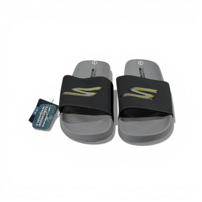 ⚡ Skechers Hyper Burst Comfort Slides – Grey Performance Edition 🩶👟