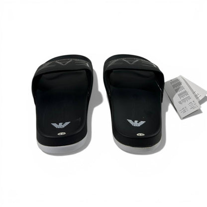 🖤 EA7 Emporio Armani Slides – Black Stealth Edition ⚡