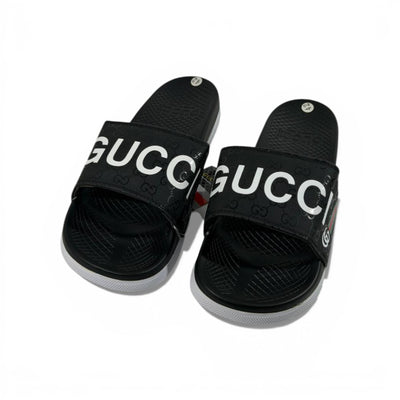 🖤 GUCCI Signature Slides – Black Logo Edition ✨