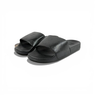 🖤 Louis Vuitton Embossed Slides – Black Luxe Edition ✨