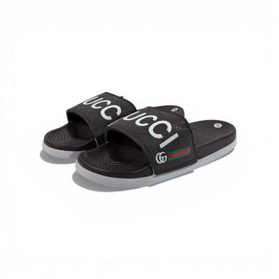🤎 GUCCI Monogram Slides – Brown Signature Edition ✨