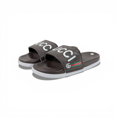 🤎 GUCCI Monogram Slides – Brown Signature Edition ✨