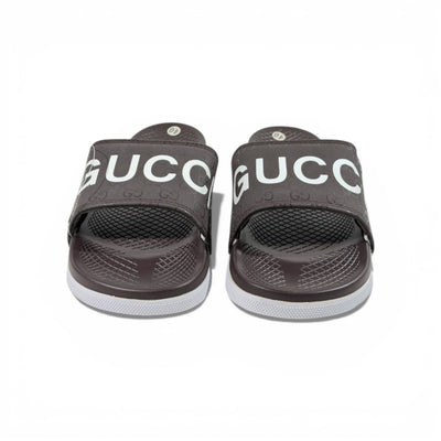 🤎 GUCCI Monogram Slides – Brown Signature Edition ✨