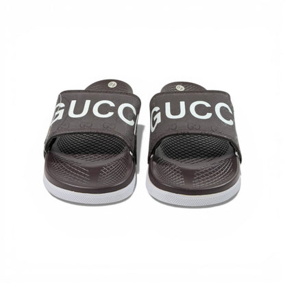 🤎 GUCCI Monogram Slides – Brown Signature Edition ✨