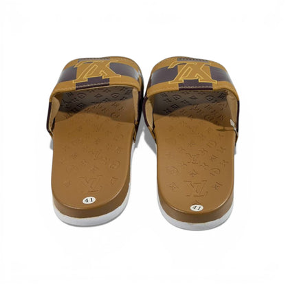 🤎 Louis Vuitton Slides – Damier Brown Edition 👑✨