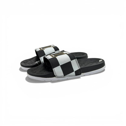 🖤 Louis Vuitton Slides – Damier Black & White Edition 👑✨