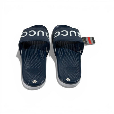 🔵 Gucci Slides – Navy Signature Edition 👑✨