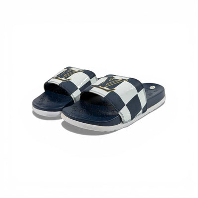 🔵 Louis Vuitton Slides – Damier Navy Edition 👑✨