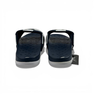 🔵 Louis Vuitton Slides – Damier Navy Edition 👑✨
