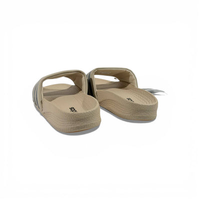 🤎 Adidas Slides – Beige & Black Stripes Edition 🖤✨