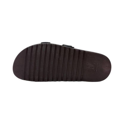 🤎 Louis Vuitton Damier Double-Buckle Slides – Luxury Comfort Redefined