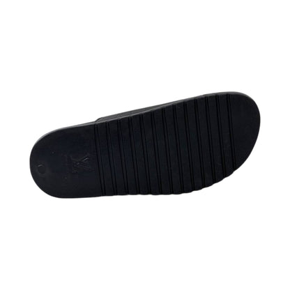 🖤 Louis Vuitton Damier Eclipse Double-Buckle Slides – Modern Luxury, Everyday Comfort