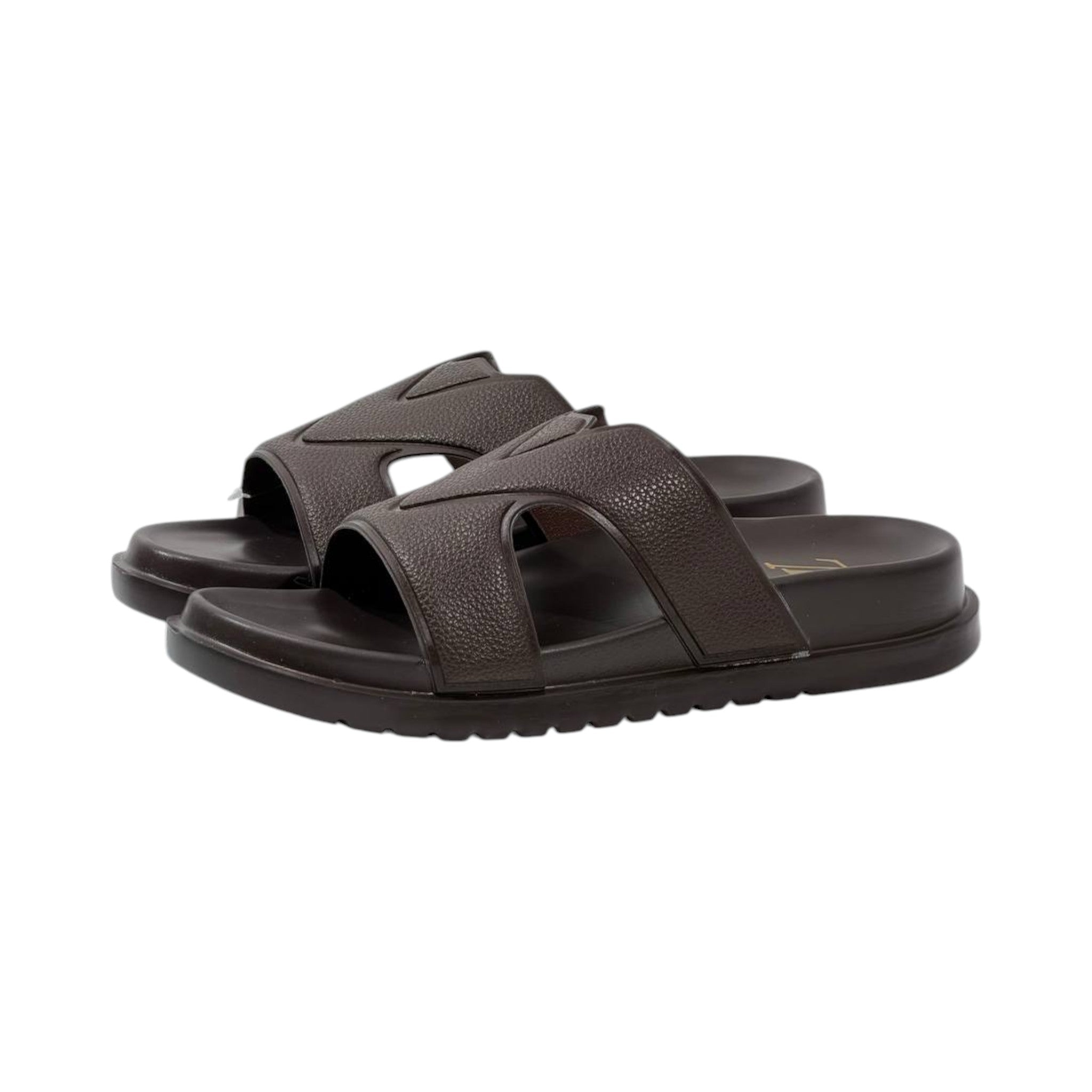 🤎 Louis Vuitton Waterfront H Slides – Luxury Comfort in Every Step