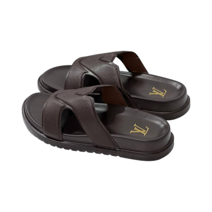 🤎 Louis Vuitton Waterfront H Slides – Luxury Comfort in Every Step