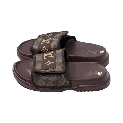 🟤 Louis Vuitton Damier Comfort Slides – Luxury Monogram Edition