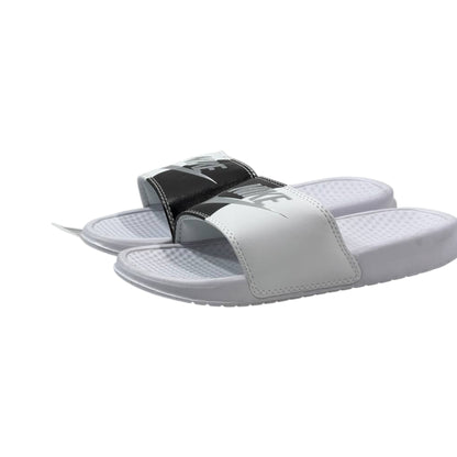 ⚫⚪ Nike Benassi Duo Slides – Black & White Edition