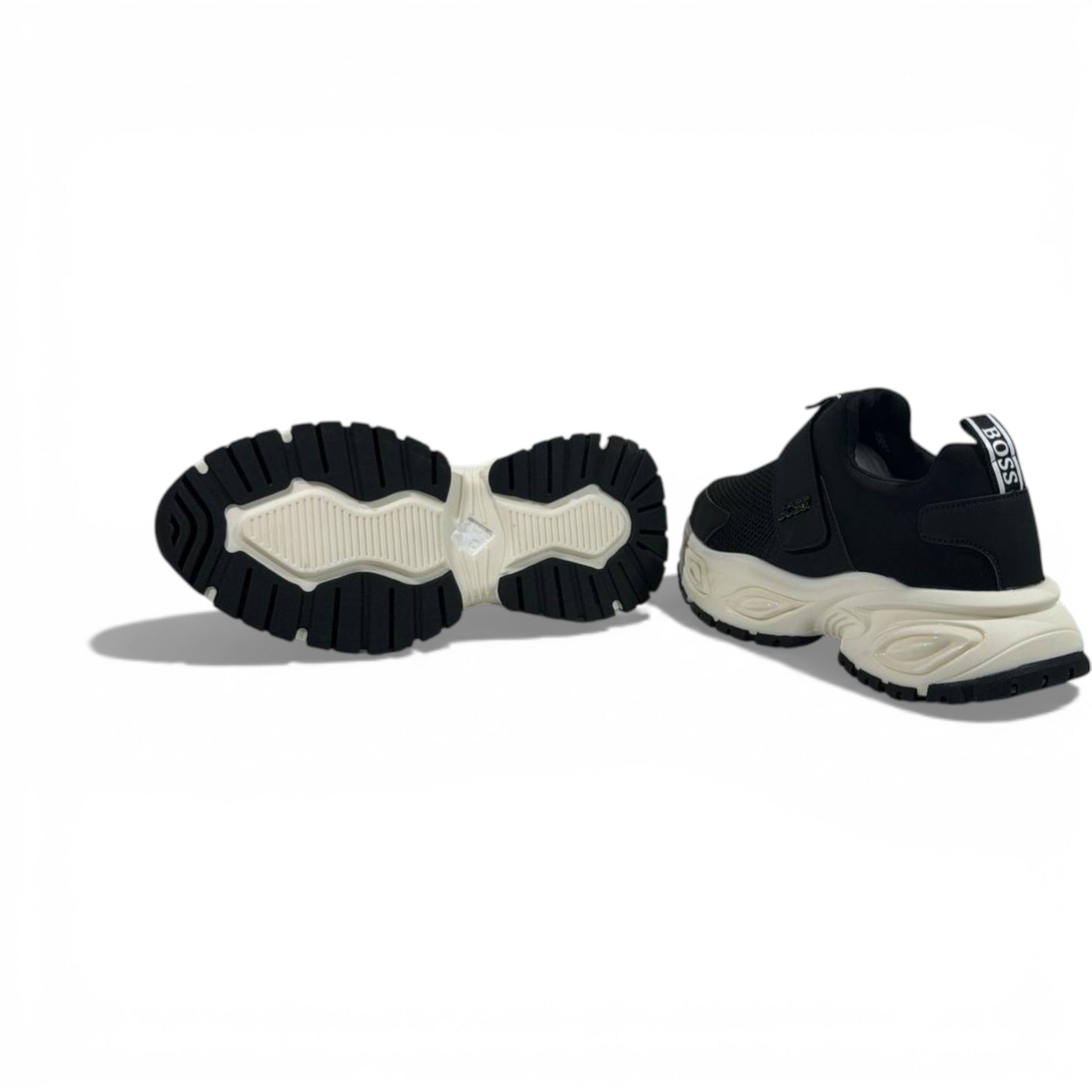 BOSS Black Chunky Sneakers 👟🖤🔥 Luxury Slip-On Sport Shoes – Modern Designer Lifestyle Trainers ✨