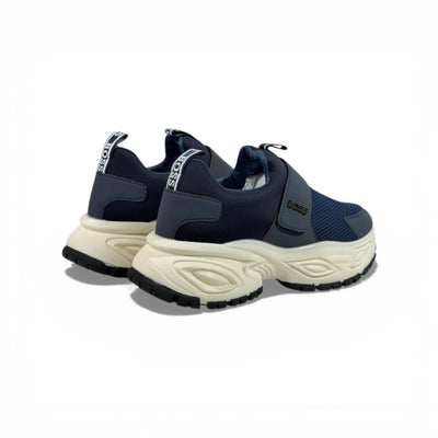 BOSS Navy Chunky Sneakers 👟🔵✨ Luxury Slip-On Sport Shoes – Premium Designer Lifestyle Trainers 🔥