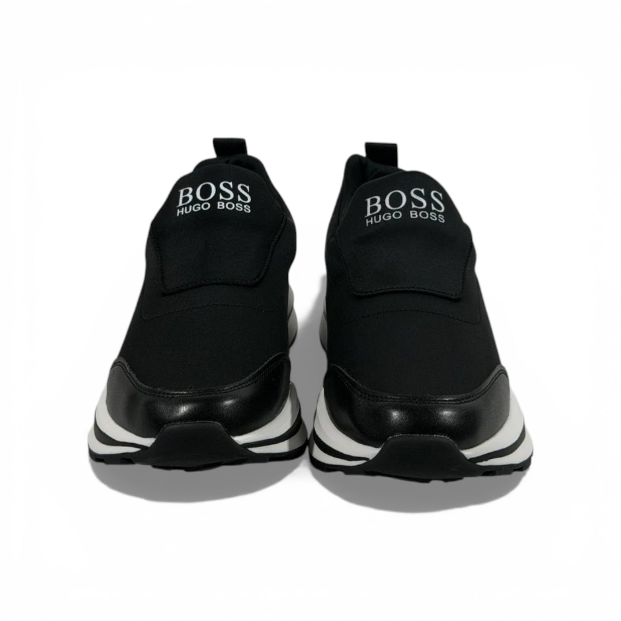 BOSS Black Slip-On Sneakers 👟🖤✨ Hugo Boss Luxury Casual Shoes – Premium Comfort Lifestyle Trainers 💼🔥
