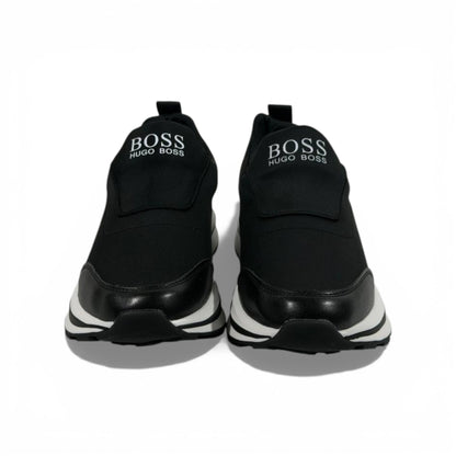 BOSS Black Slip-On Sneakers 👟🖤✨ Hugo Boss Luxury Casual Shoes – Premium Comfort Lifestyle Trainers 💼🔥