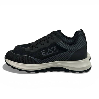 EA7 Emporio Armani Black Performance Sneakers 👟🔥 Luxury Sport Running Shoes – Modern Comfort Trainers ⚡🖤
