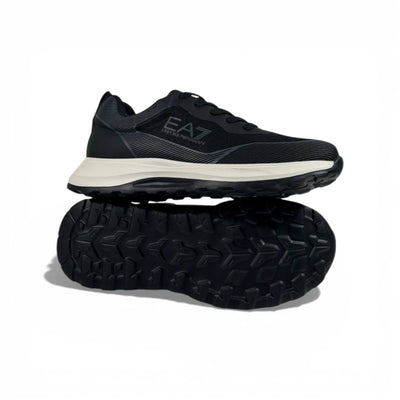 EA7 Emporio Armani Black Performance Sneakers 👟🔥 Luxury Sport Running Shoes – Modern Comfort Trainers ⚡🖤
