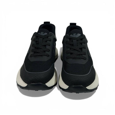 EA7 Emporio Armani Black Performance Sneakers 👟🔥 Luxury Sport Running Shoes – Modern Comfort Trainers ⚡🖤