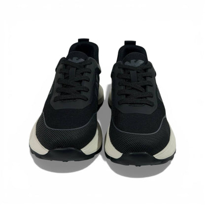 EA7 Emporio Armani Black Performance Sneakers 👟🔥 Luxury Sport Running Shoes – Modern Comfort Trainers ⚡🖤