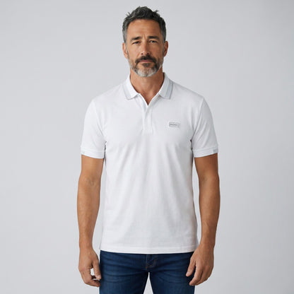 🤍 BOSS Premium White Polo Shirt – Modern Elegance Collection