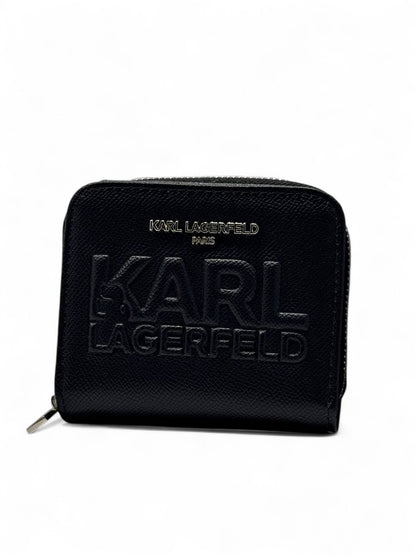 🖤 Karl Lagerfeld Black Wallet – Embossed Logo Edition 🔒✨