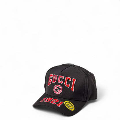 Gucci 1921 Black Baseball Cap 🖤🔥